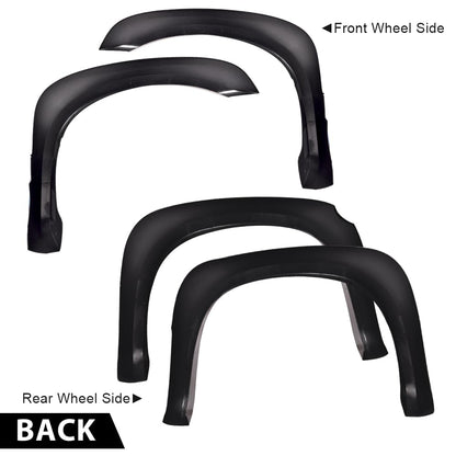 G-PLUS Fender Flares, Compatible with Dodge Dakota Crew Cab Pickup 2005 2006 2007 2008 2009 2010 2011 Wheel Flares (Smooth Factory 4 PCS)