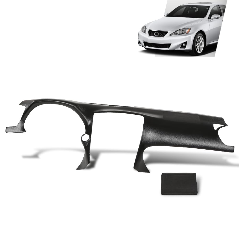G-PLUS TPE Dash Dashboard Cover, Compatible with LX IS250 IS350 C 2010-2013, Fit LX IS250 IS350 Base 2006-2013 Black