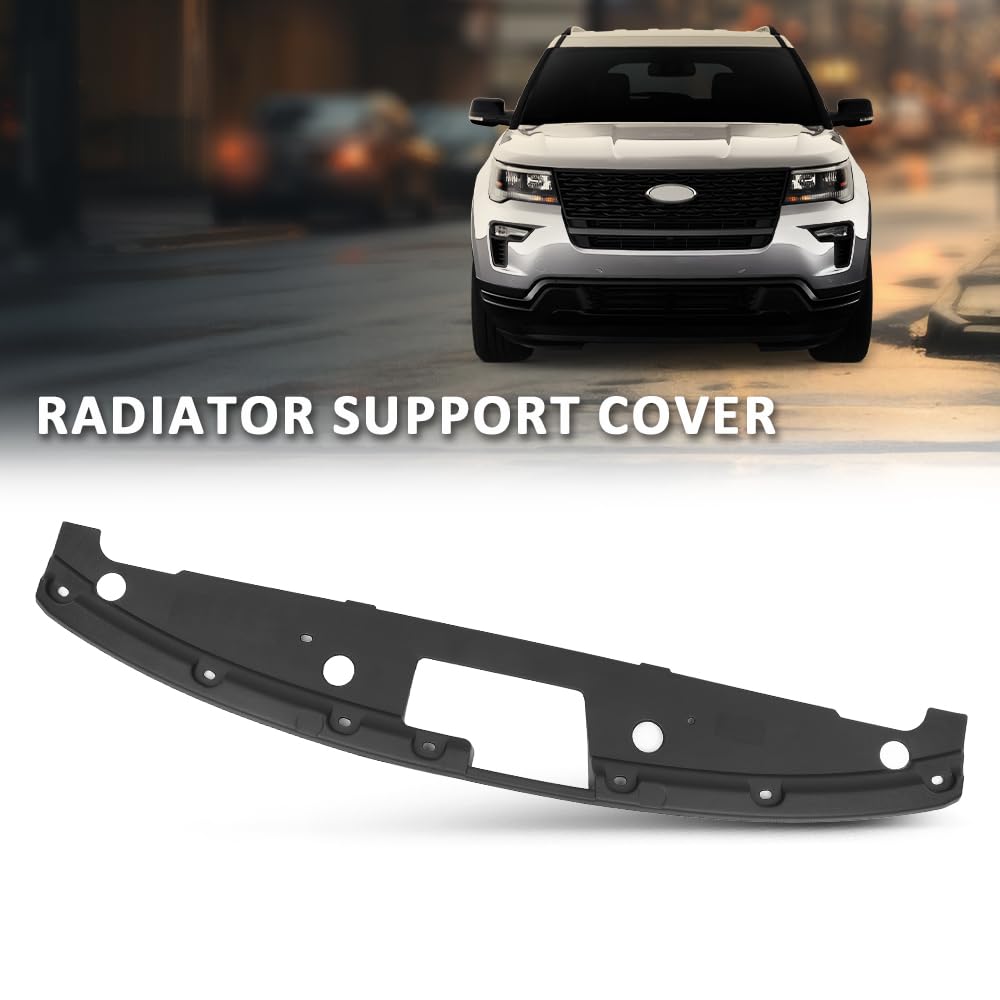 G-PLUS Radiator Support Cover, Compatible with Ford Explorer (submodel: Base, Limited, Platinum, Sport, XLT) 2016-2019, Fit Ford Police Interceptor Utility Base 2016-2019, FB5Z8A284AA, FO1224120