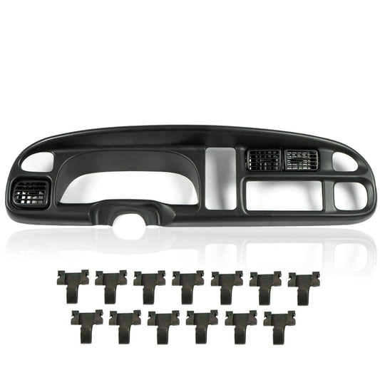 G-PLUS Dash Board Bezel Cover Compatible with Dodge Ram 1500 1998-2001/ Ram 2500 3500 1998-2002 Instrument Panel w/Vents