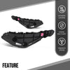 G-PLUS Bumper Cover Retainer Driver & Passenger Side Left & Right Bracket Compatible with LX 2016 2017 2018 2019 2020 2021 2022 525350E070, 525360E060, LX1033117, LX1032117 Black