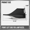 G-PLUS Front Left Side Fog Lamp Bezel Insert Compatible with Buick Encore GX 2020 2021 2022 42660271, GM1046137 Chrome Black