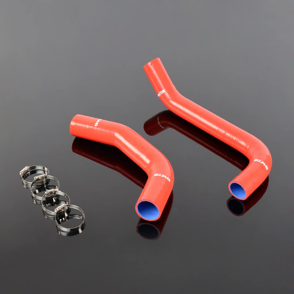 G-PLUS Coolant Silicone Radiator Hose Kit Compatible With 1965-1966 Pontiac GTO/Tempest/Lemans 5.3L Red
