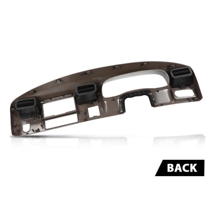 G-PLUS Cluster Radio Dash Trim Bezel Panel w/Hole Compatible with Ford F250 F350 Super Duty 1999-2004 Brown