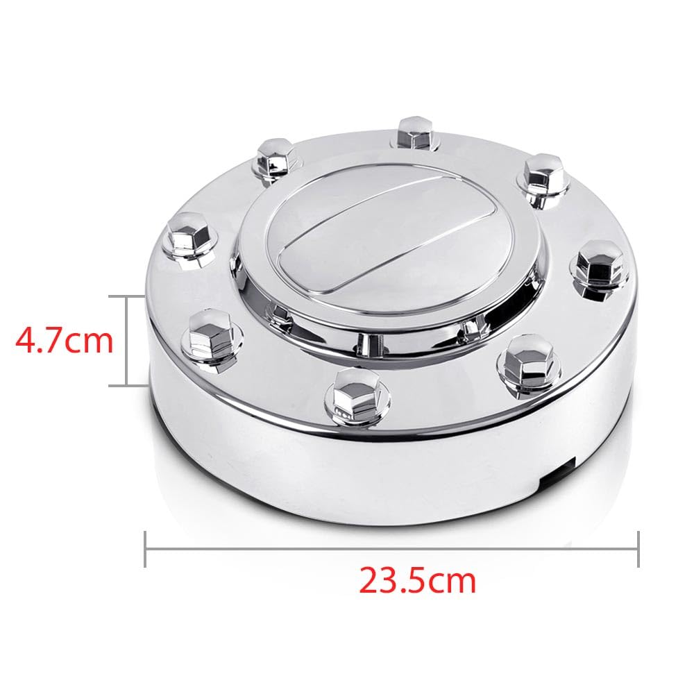 G-PLUS Chrome Front Wheel Center Caps Compatible with Dodge Ram 3500 1-Ton Dually Truck 2011-2016 1 Pair Hubcap Wheel Cover