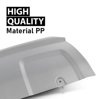 G-PLUS Front Bumper Tow Hook Eye Cover Lower Valance Panel Compatible with Range Rover Evoque 2012-2015 Silver