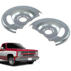G-PLUS New Disc Brake Dust Shields,Backing Plates Compatible with Chevy C10 /C1500 Trucks and Suburbans 1971-1987, Fit GMC C15 / C1500 Trucks and Suburbans 1971-1987
