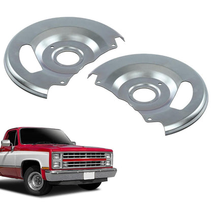 G-PLUS New Disc Brake Dust Shields,Backing Plates Compatible with Chevy C10 /C1500 Trucks and Suburbans 1971-1987, Fit GMC C15 / C1500 Trucks and Suburbans 1971-1987