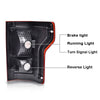 G-PLUS Tail Light Compatible with Ford F150 2015 2016 2017 Left Driver Side Taillamps Brakelights w/bulb Halogen Red lens FL3Z13405A-PFM FL3Z13404A-PFM FO2800239C FO2801239C Luces TraserasAssembly