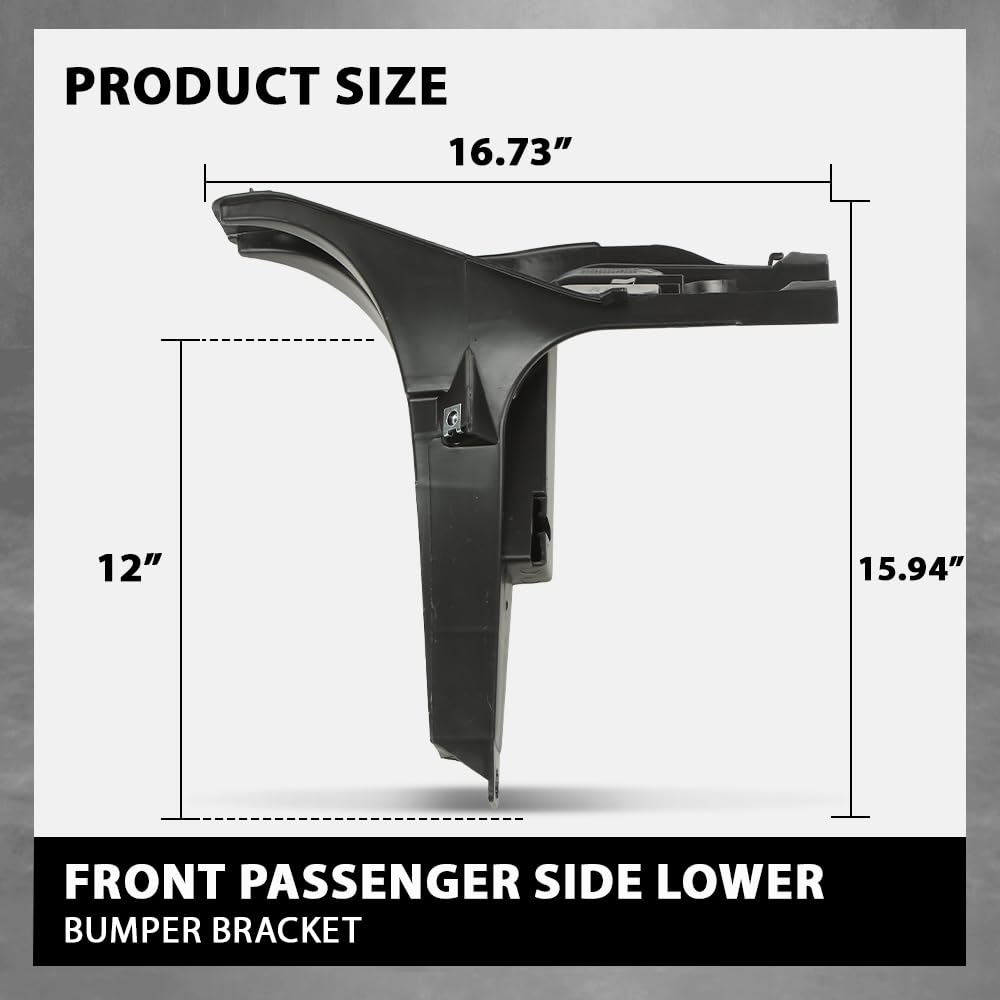 G-PLUS Front Lower Headlight Bumper Bracket Right Passenger Side Compatible with BMW X5 2007-2013/Fit BMW X6 2008-2014 51657157984 BM1245101