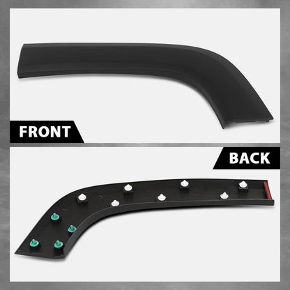 G-PLUS Rear Left Driver Side Door Molding Fender Flare Trim Compatible with Jeep Renegade 2015-2023 Wheel Opening Molding Arch Trim 5XB67LXHAA, CH1790104 Black