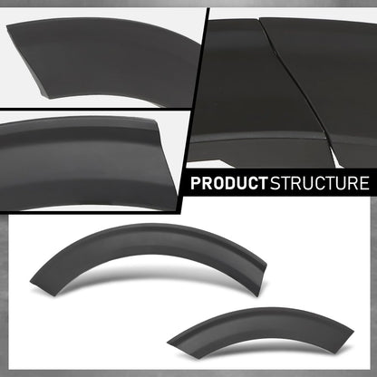 G-PLUS Rear Left & Right Fender Flares 4PCS Compatible with Ford Explorer 2020 2021 2022 Wheel Opening Molding Arch Trim, Factory Style