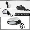 G-PLUS Power Heated Mirror w/Turn Signal Left Driver Side Compatible with Honda CRV 2023-2024 Power Folding 76258-3B4-H11 76208-3B4-H11 White