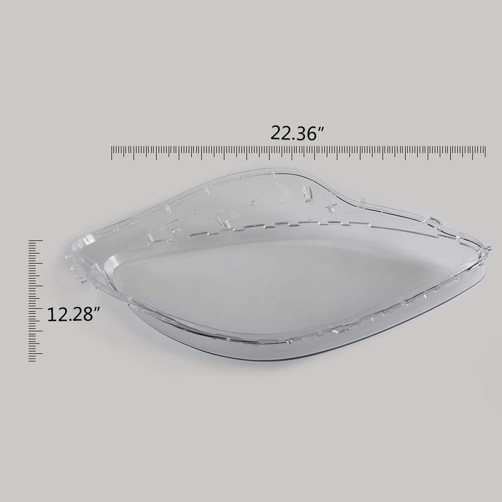 Clear Headlight Lenses Cover Compatible For Chevrolet Corvette C6 2005-2013 Headlamp Replacement 1 Pair Left and Right Side