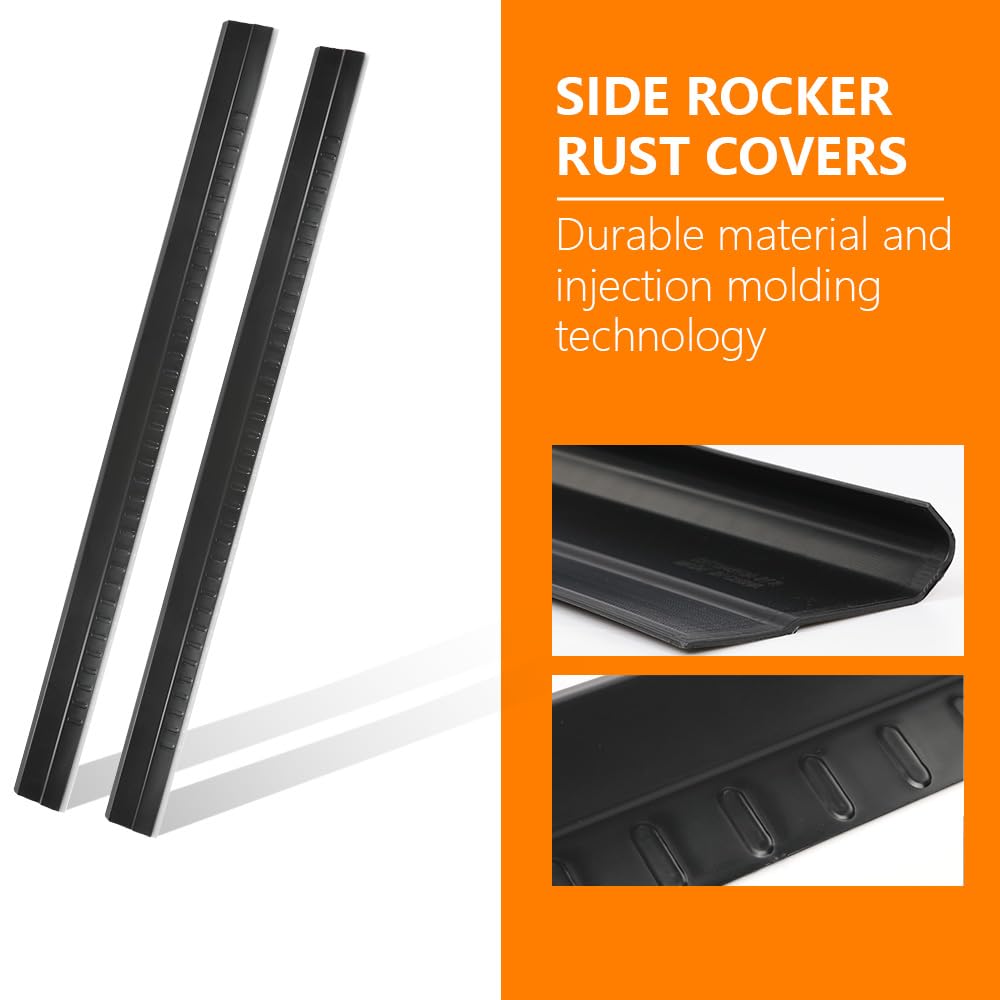 G-PLUS Rocker Rust Covers Compatible with Chevy Avalanche Suburban Tahoe/GMC Yukon Yukon XL 2001-2006, Fit Chevy GMC 1500 2500 3500 Reg, Ext, and Crew 1999-2006