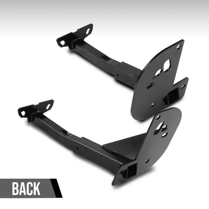 G-PLUS Front Camper Tie Downs Bar Compatible with Ford F250 F350 F450 Super Duty 2011-2016 8 Feet Bed Length Black