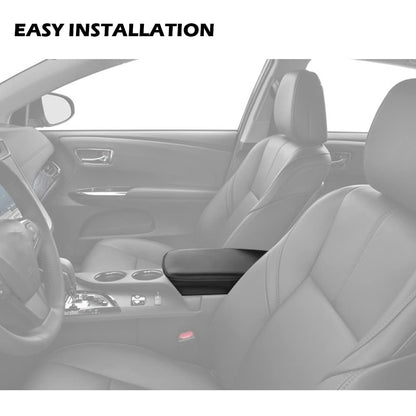 G-PLUS Center Console Armrest Cover Compatible with Toyota Avalon 2013 2014 2015 2016 2017 2018 Black Synthetic Leather