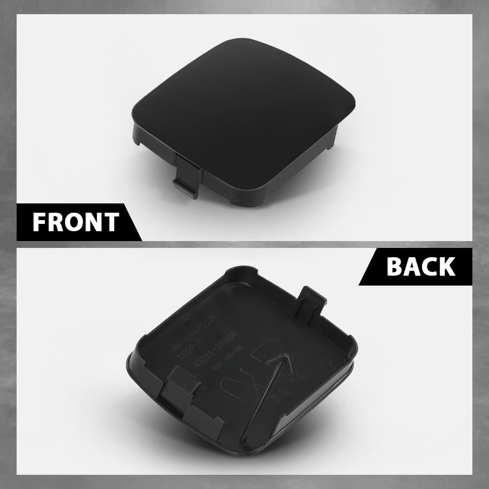 G-PLUS Front Bumper Tow Hook Cover Cap 2Pcs Compatible with Toyota RAV4 2009-2012 532860R020