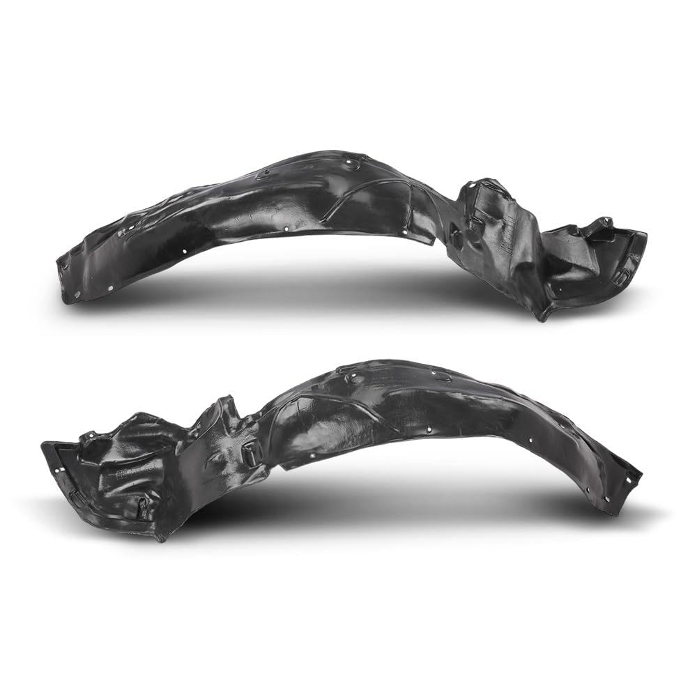 G-PLUS Front Left & Right Fender Liner Set w/Clips Compatible with Honda Civic 1996-2000 74151S04000, 74101S0400, HO1248103, HO124910 Direct OE Replacement 2 PCS Black