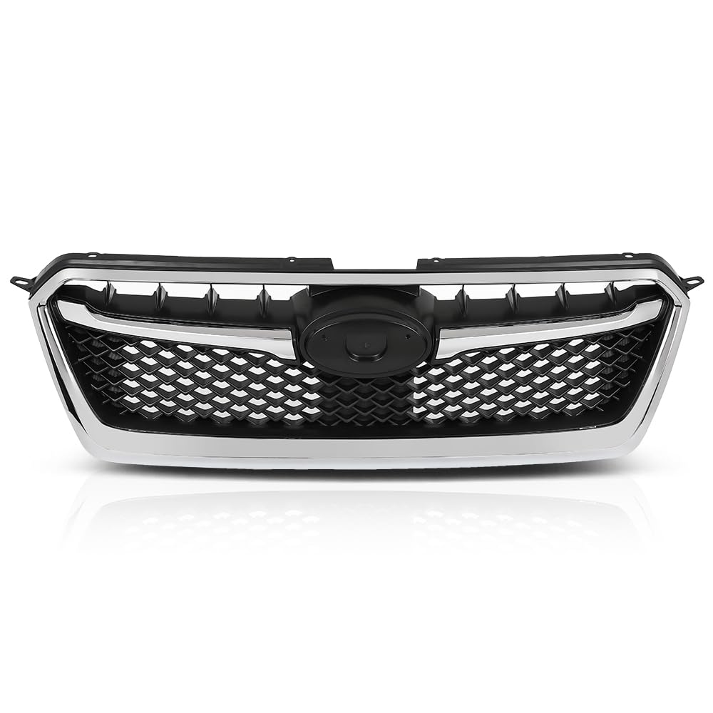 G-PLUS Front Bumper Grille w/Moulding Trim Compatible with Subaru Impreza 2012-2016,Fit Subaru Crosstrek 2016-2017 SU1200163