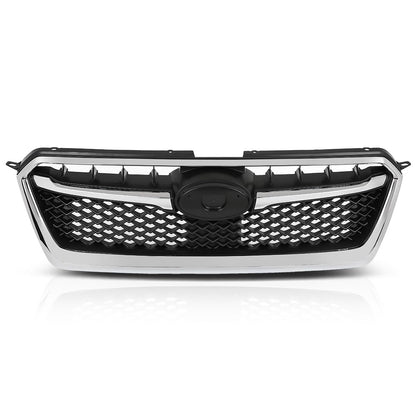 G-PLUS Front Bumper Grille w/Moulding Trim Compatible with Subaru Impreza 2012-2016,Fit Subaru Crosstrek 2016-2017 SU1200163