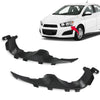 G-PLUS Front Bumper Bracket Compatible with 2012-2016 Chevy Sonic, Black Steel Aluminum Mounting Brackets, Pair Set, Front Bumper Retainer Replacement