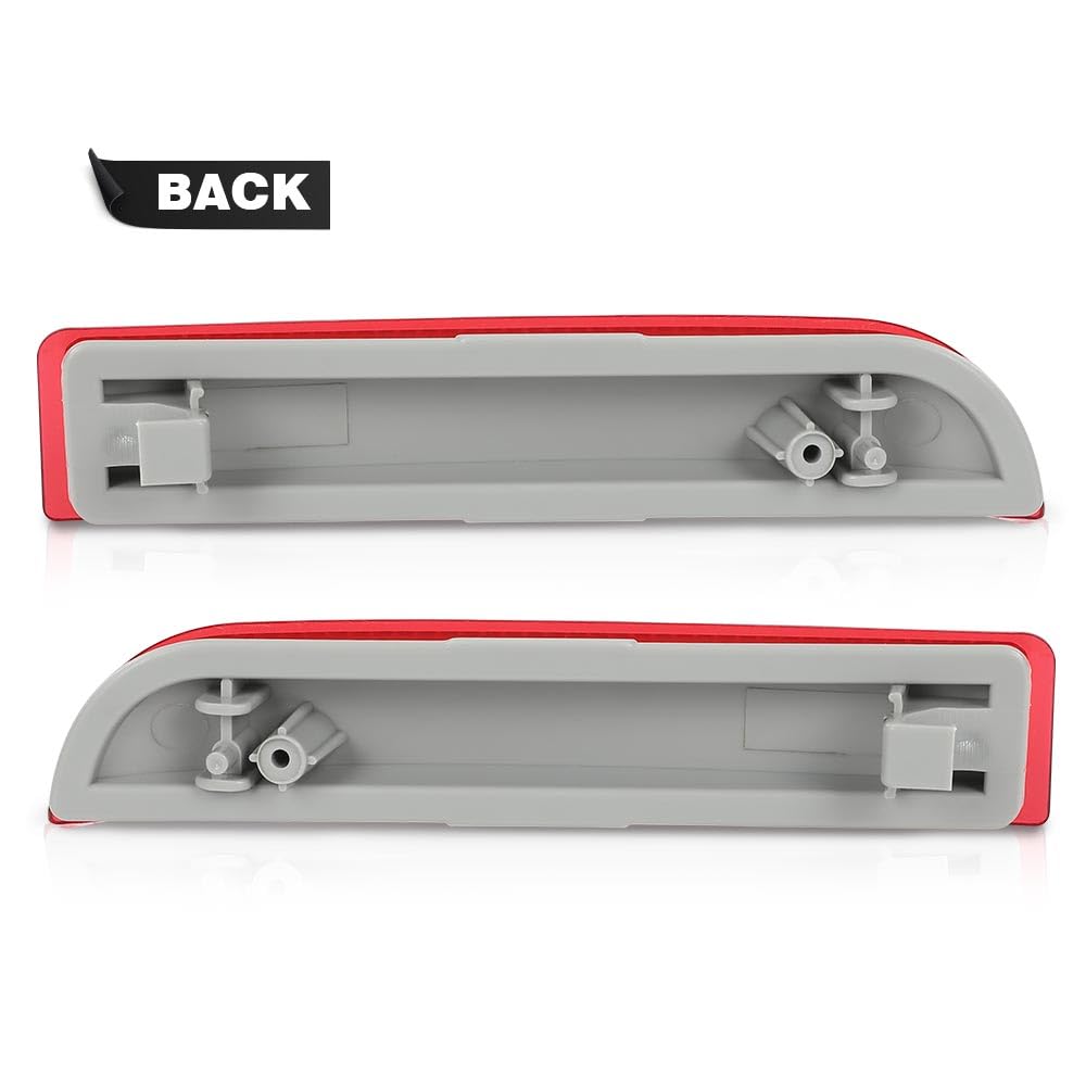 G-PLUS Rear Bumper Reflector Set Left and Right Side Compatible with Ford Fusion 2013-2018 DS7Z13A565A FO1185103 DS7Z13A565B FO1184103