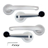 G-PLUS Inside Door Handles and Window Cranks Set Compatible with Chevy & GMC Truck 1947-1966 Chrome