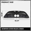 G-PLUS Bumper Cover Rear Lower Compatible with Hyundai Veloster 2013-2017 Fit Models with Rear Object Sensor Holes 866502V521, HY1115117 Black