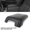 G-PLUS Real Leather Console Lid Armrest Cover Compatible with 2011-2016 Ford F250 Super DutyBlack