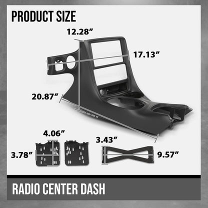 G-PLUS Dash Installation Kit, Compatible with Chevy Corvette C5 1997 1998 1999 2000 2001 2002 2003 2004 Black Dash Trim Bezel