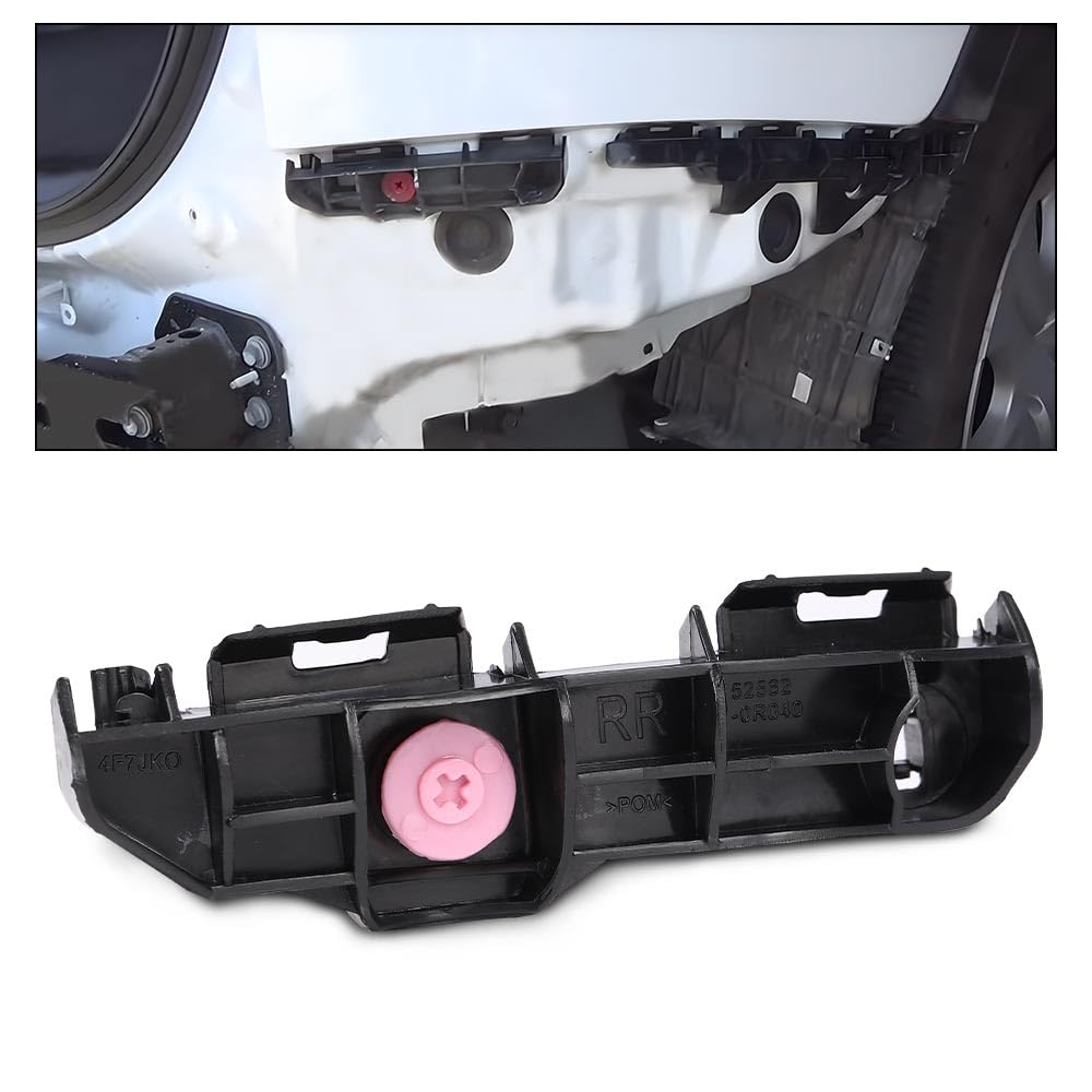G-PLUS Rear Left Right Side Bumper Brackets Compatible with Toyota RAV4 (submodel: LE, Limited, XLE) 2013-2015 525620R030, 525630R030, TO1133117, TO1132117