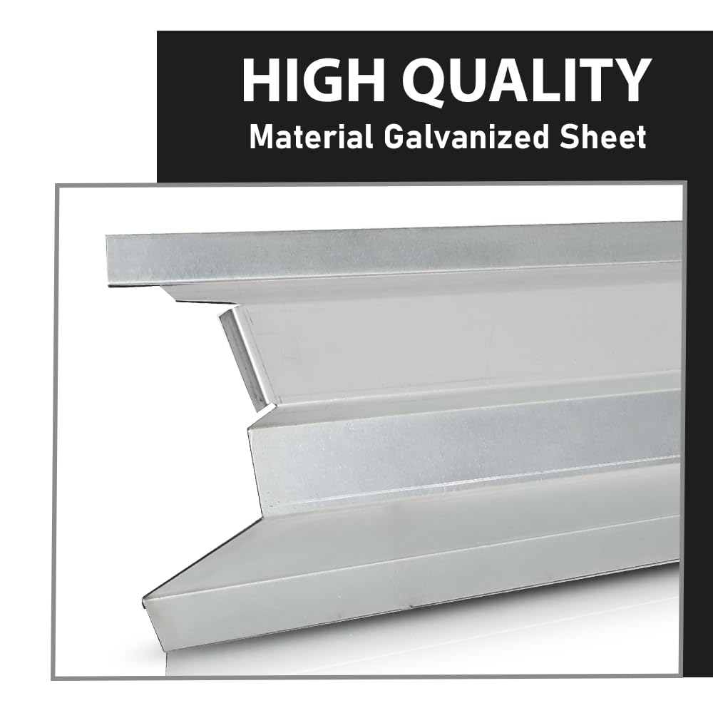 G-PLUS Outer Rocker Panels Left and Right Steel Silver Compatible with Dodge Caliber 4 Door 2007-2012