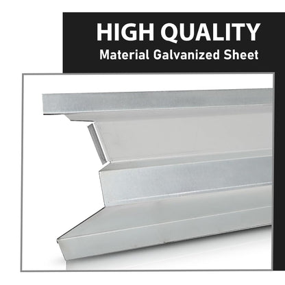 G-PLUS Outer Rocker Panels Left and Right Steel Silver Compatible with Dodge Caliber 4 Door 2007-2012