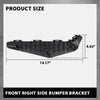 G-PLUS Front Right Bumper Bracket, Compatible with Toyota Highlander Plus 2013/ Highlander (submodel: Base, Hybrid, Hybrid Limited, Limited, SE) 2011-2013, Passenger Side, 521450E040, TO1043120