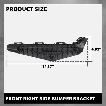 G-PLUS Front Right Bumper Bracket, Compatible with Toyota Highlander Plus 2013/ Highlander (submodel: Base, Hybrid, Hybrid Limited, Limited, SE) 2011-2013, Passenger Side, 521450E040, TO1043120