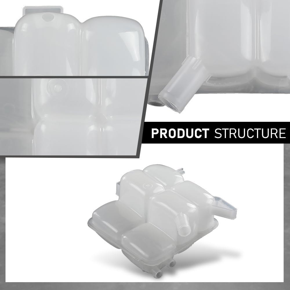 G-PLUS Coolant Reservoir Overflow Tank with Cap, Compatible with Ford C-Max/Escape 2013-2018, Fit Ford Focus 2012-2018/ Transit Connect 2014-2016, CV6Z8A080A-PFM, BE8Z8100A