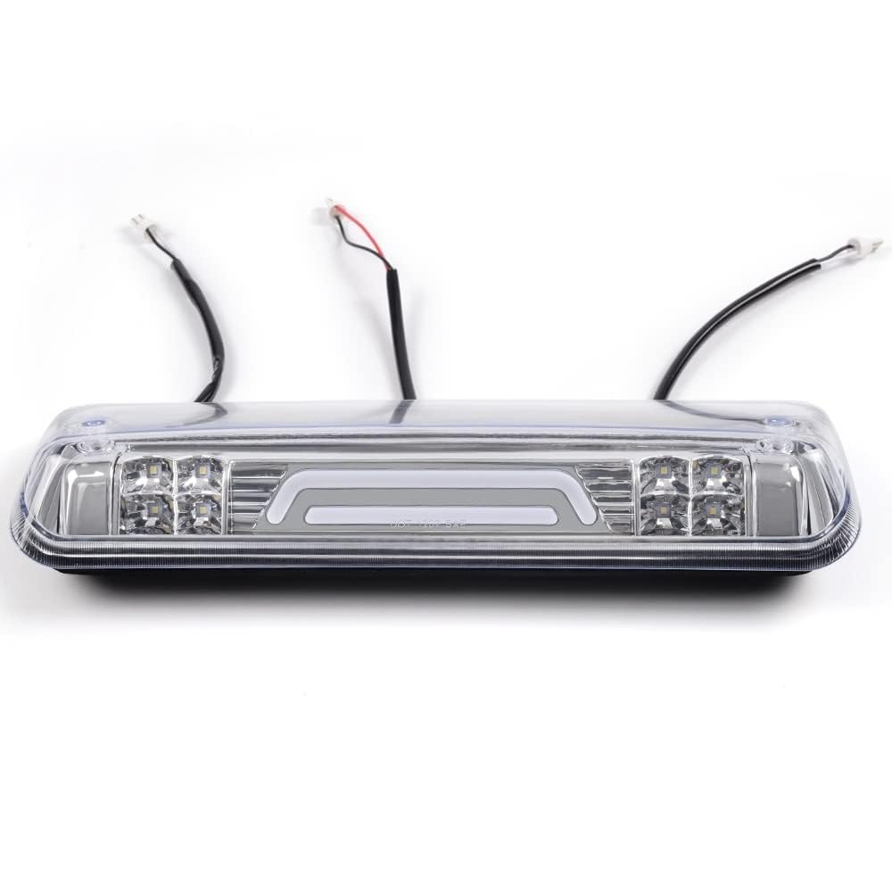 G-PLUS Rear LED Third Brake Light Compatible With Ford F150 2004-2008 3RD Cargo Led Tail Lamps Clear lens Chrome Housing