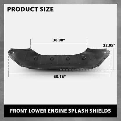 G-PLUS Front Lower Engine Splash Shields Compatible with Hyundai Sonata Sport 2018-2019 29110C2500