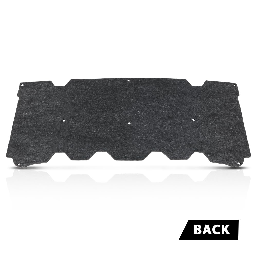G-PLUS Black Hood Insulation Pad 1/2" with Clips Compatible with GMC Pick-Up Trucks 2007 2008 2009 2010 2011 2012 2013, Not Fit Chevy Trucks