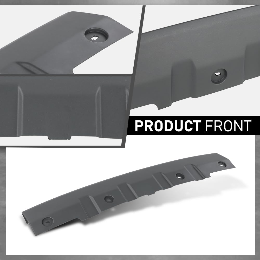 G-PLUS Front Bumper Tow Hook Skid Plate Compatible with LR4 Discovery 4 2014-2016 Gray
