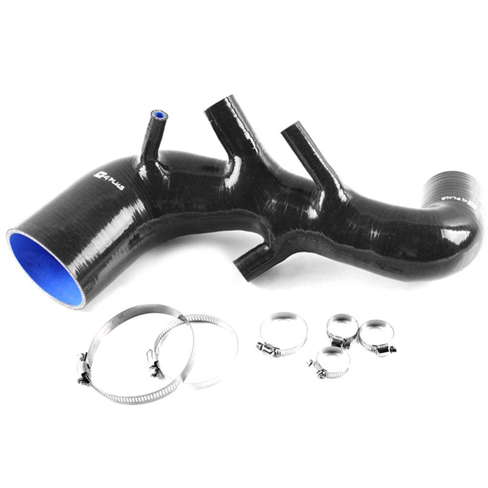 G-PLUS Silicone Induction Intakepipe Hose Kit Clamps Compatible With AUDI TT 225 / S3 / Seat LeonR,Black