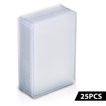 G-PLUS 25PCS 3"X4" Top Loads Card Sleeves, Hard Plastic Baseball Card Protectors,Sportcards Football Game Cards Card Holder, Clear Collecting Trading Card Sleeves 1.5MM