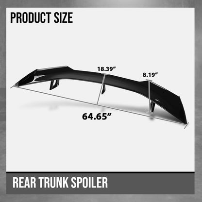 G-PLUS Rear Trunk Spoiler Wing Compatible with Chevy Camaro 2016 2017 2018 2019 2020 2021 ZL1 1LE Black