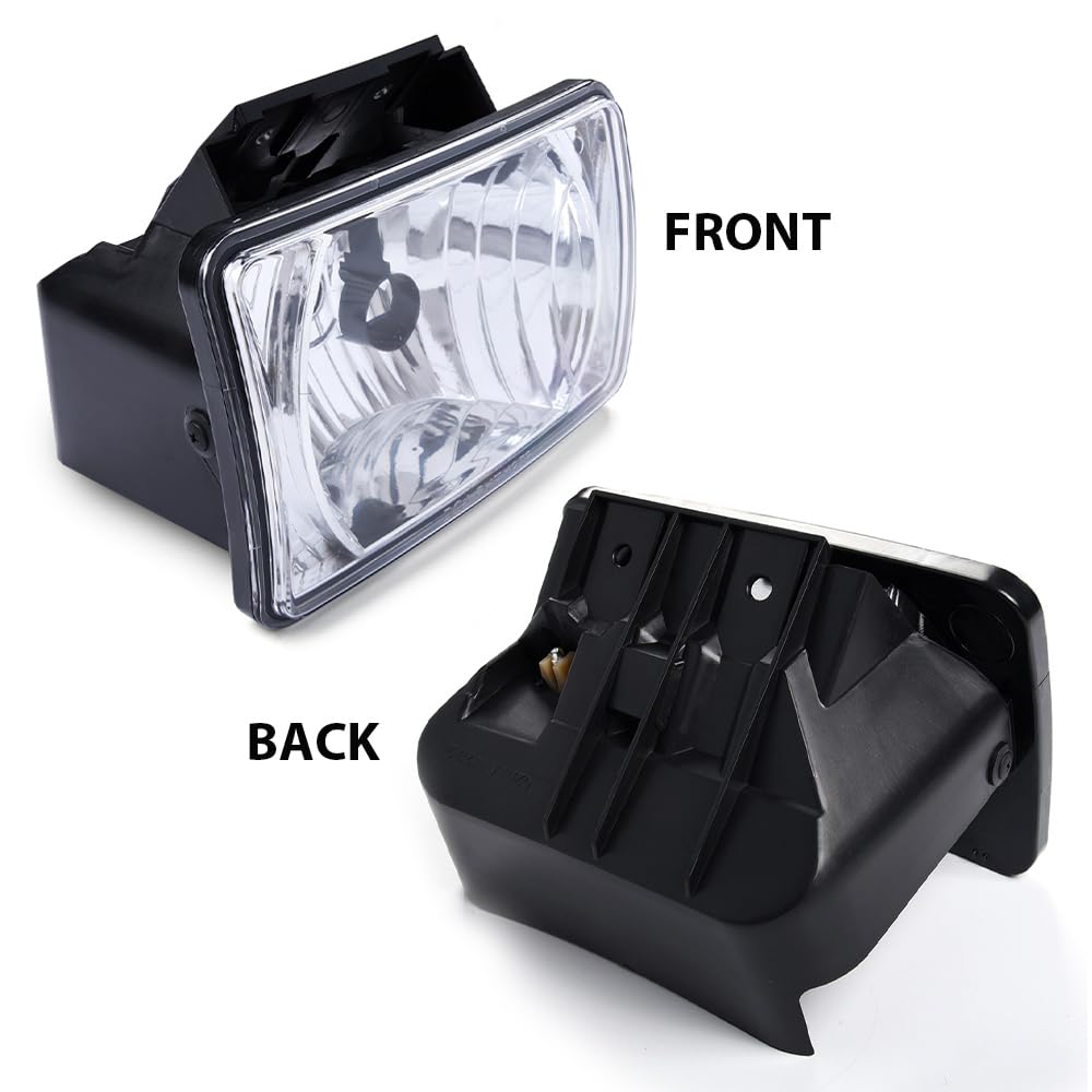 G-PLUS Clear Lens Front Bumper Fog Lights Assembly Compatible With Chevy Colorado/GMC Canyon | 06-08 Isuzu i-Series Clear Driving Fog Lamp Replacement Pair Left+Right