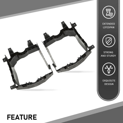 G-PLUS Black Pair Radiator Core Support Rear Deflector Left Right Compatible with Land Rover Range Rover 2013-2022,Fit Land Rover Range Rover Sport 2014-2022,Fit Land Rover Discovery 5 2017-2023
