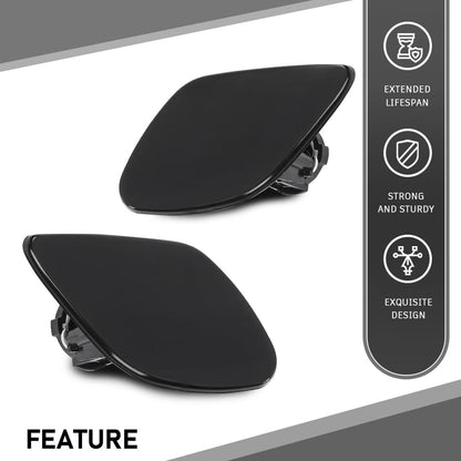 G-PLUS Headlamp Washer Nozzle Cover Headlight Cleaning Cap 2 Pcs Compatible with Lexus RX330 2004-2006,Fit Lexus RX350 2007-2009 85382-48010