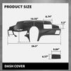 G-PLUS Dash Dashboard Cover Compatible with LX ES350 2007-2012 Black ABS