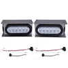 G-PLUS LED Trailer Steel Box Kit Light,Compatible with Trailer/Truck W/ 6" Oval Tail Light & 2" Marker Lamp Brake Lights Clear Lens Tail Lights Luces Traseras Assembly