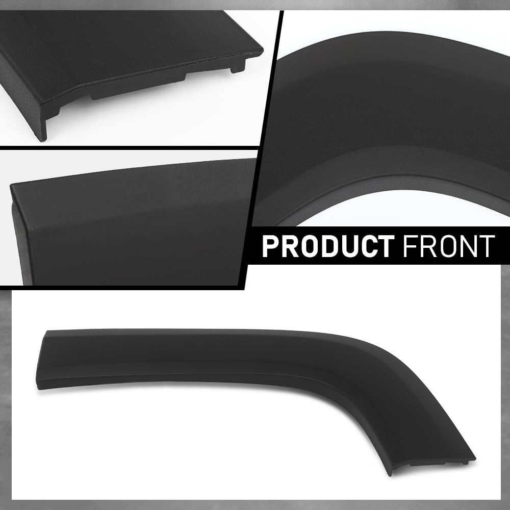G-PLUS Rear Left Driver Side Door Molding Fender Flare Trim Compatible with Jeep Renegade 2015-2023 Wheel Opening Molding Arch Trim 5XB67LXHAA, CH1790104 Black